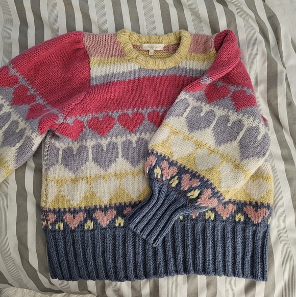 Colorful Heart Pattern Sweater - Picture 7 of 9